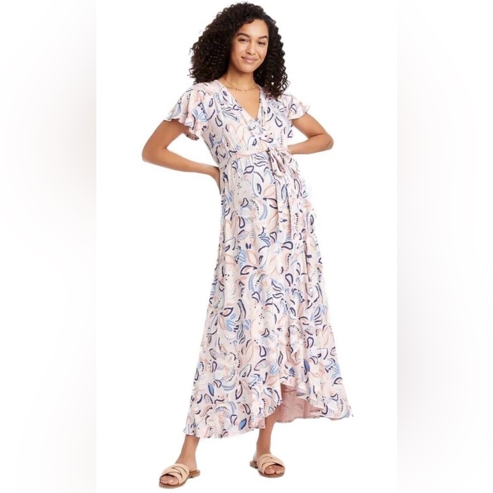Floral V-Neck Maxi Dress